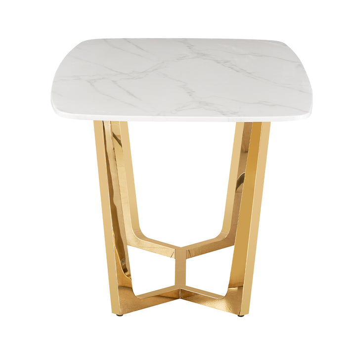 cream marble top dining table