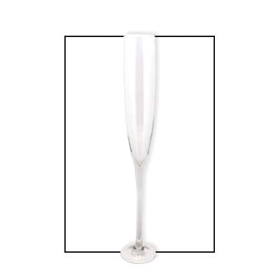 Glass Vase - Clear Glass Tall Flute Vase – VANITY LIVING